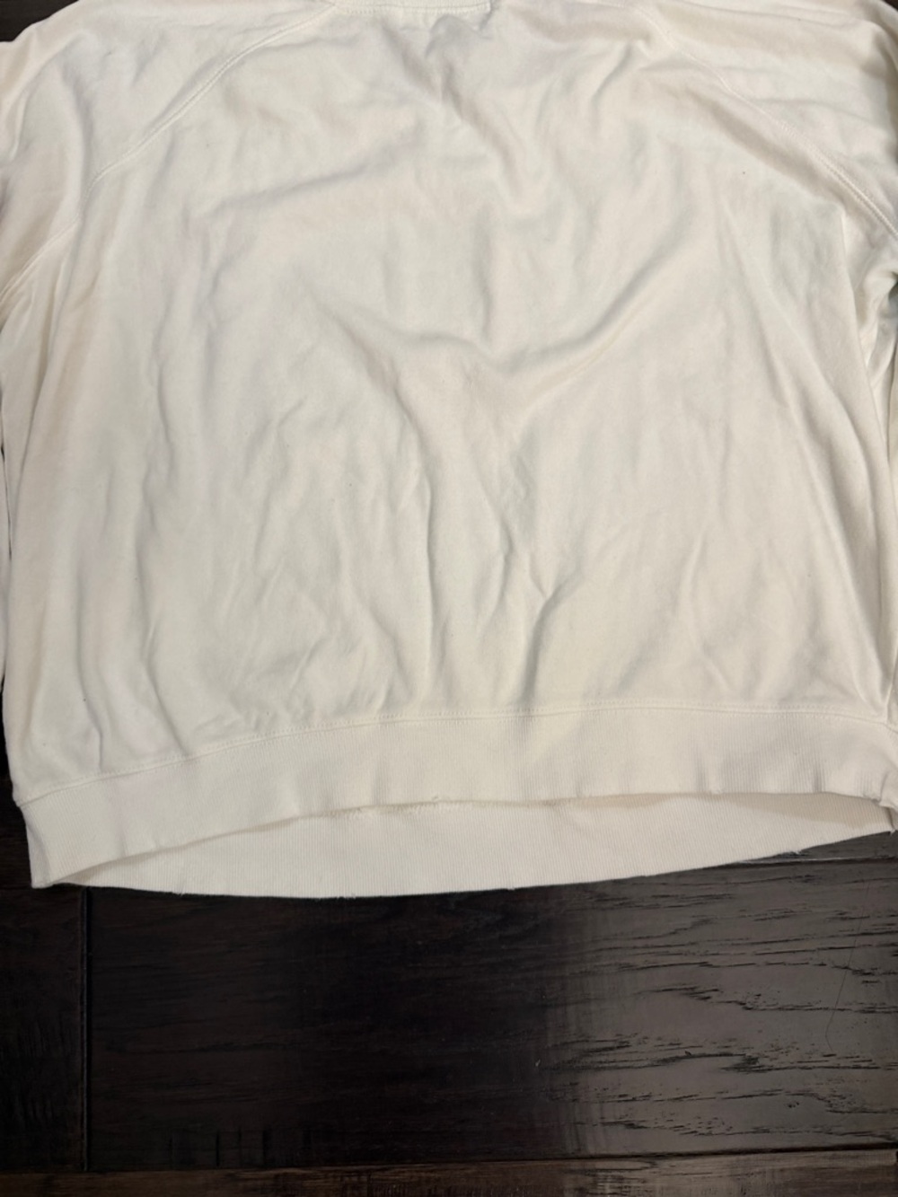 Wildfox Sweatshirt White Pullover with Black Logo Tag - Picture 13 of 14